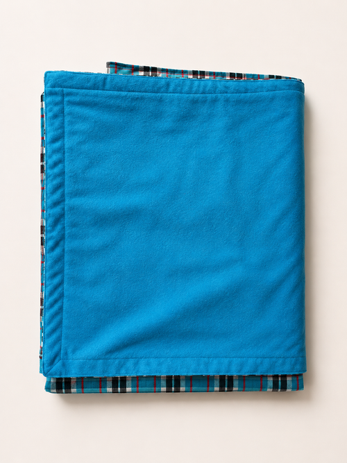 Blue masai blanket